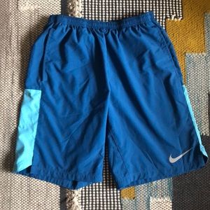 Nike dri-fit blue shorts